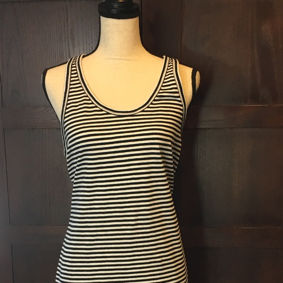 J. Crew Factory Dresses & Skirts - J Crew Racerback tank dress in stripe